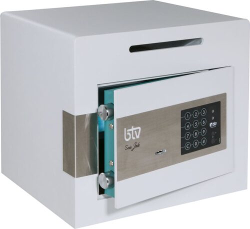 CAJA FUERTE BTV, MODELO JADE, DE SOBREPONER CON RANURA - CIERRE ELECTRÓNICO