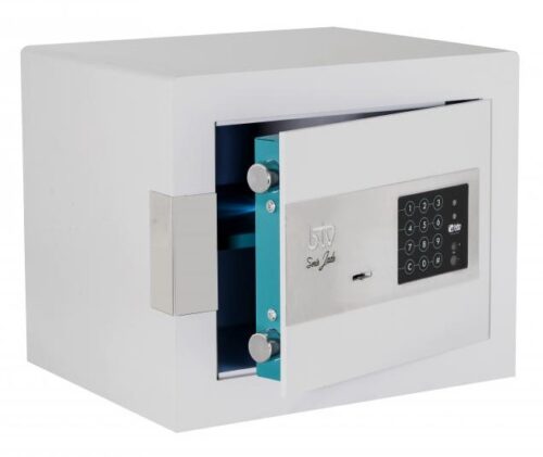 CAJA FUERTE BTV, MODELO JADE, SOBREPONER - LLAVE + ELECTRONICO