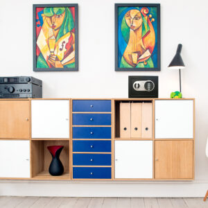 Imagen en el interior del Hogar con la caja furte Minibank Negro