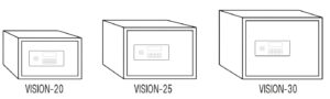 Medidas de las cajas fuertes Vision