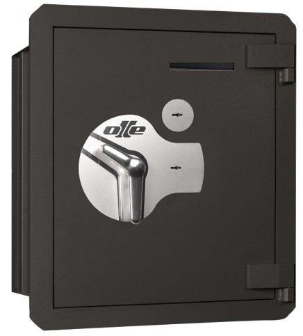 CAJA FUERTE OLLE, SERIE l - MURAL, CON 2 CERRADURAS DE LLAVE, CON RANURA.
