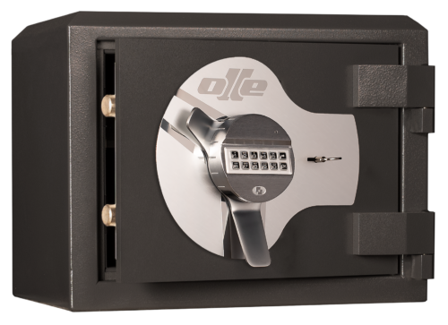 CAJA FUERTE OLLÉ, SERIE I DE SOBREPONER. CON CERRADURA DE LLAVE + COMBINACIÓN ELECTRÓNICA.