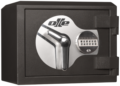 CAJA FUERTE OLLÉ, SERIE I DE SOBREPONER, CON CERRADURA DE LLAVE + COMBINACIÓN ELECTRÓNICA.